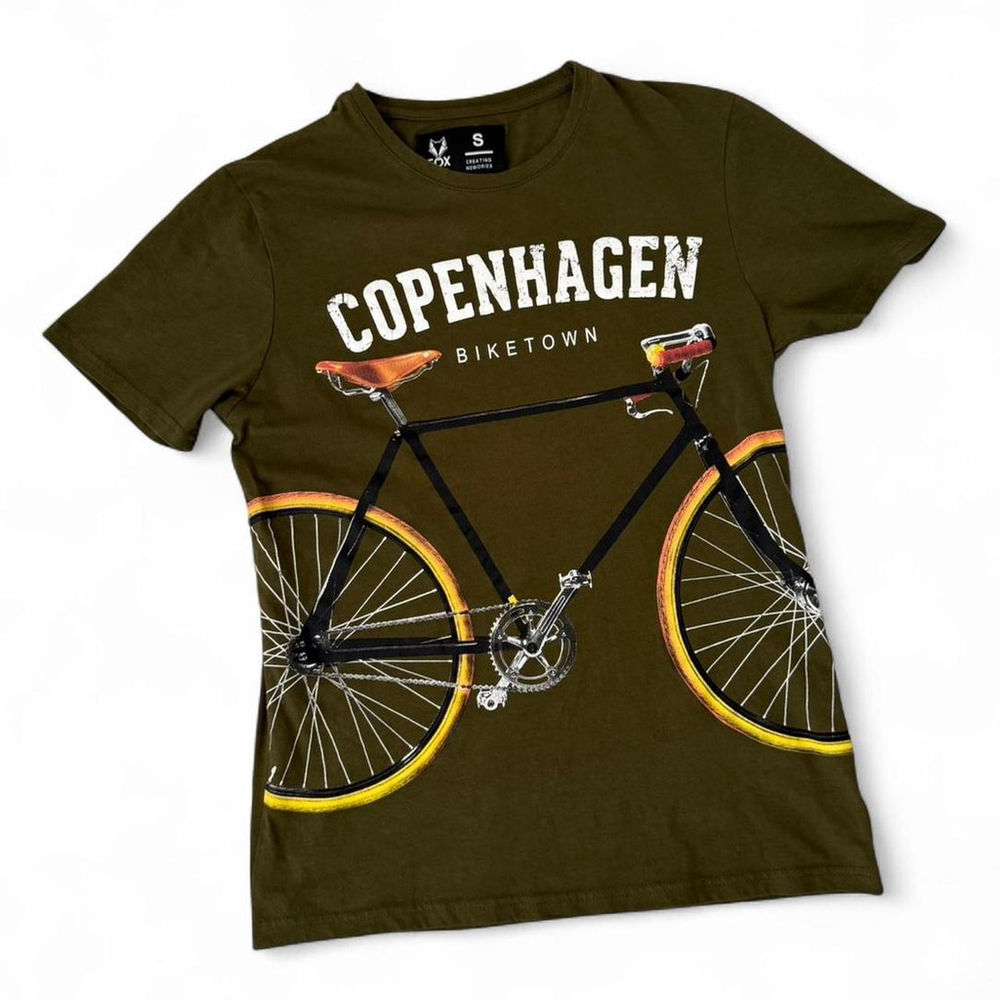 Fox Copenhagen Biketown Graphic Cotton T-shirt - Size S